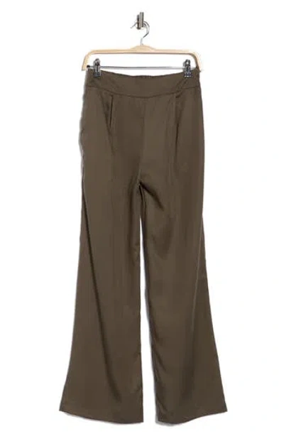 Renee C Straight Leg Pants In Green
