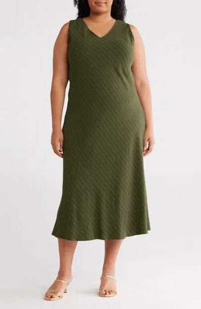 Renee C Stripe Midi Dress