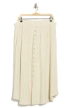 Renee C Stripe Pull-on Skirt In Neutral
