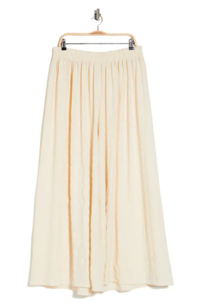 RENEE C RENEE C TEXTURED ANKLE WIDE LEG PANTS