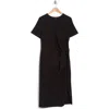 Renee C Tie Knot Midi Dress In Black
