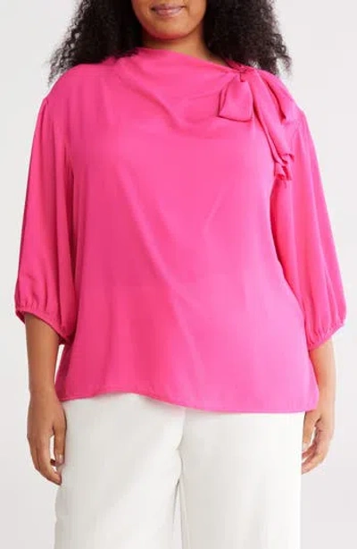 Renee C Tie Neck Top