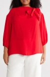 Renee C Tie Neck Top
