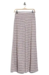 Renee C Tweed Wide Leg Pants In Pink
