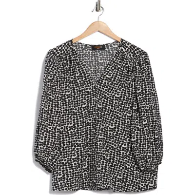 RENEE C RENEE C V-NECK BALLOON SLEEVE TOP