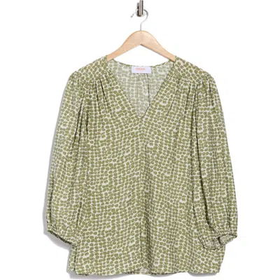RENEE C RENEE C V-NECK BALLOON SLEEVE TOP
