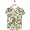 Renee C V-neck Flutter Sleeve Top