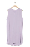 Renee C V-neck Sleeveless Shift Dress In Lavender
