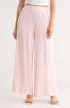 Renee C Wide Leg Pull-on Pants In Neutral