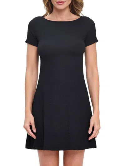 Renee C Women's A-line Minidress In Black