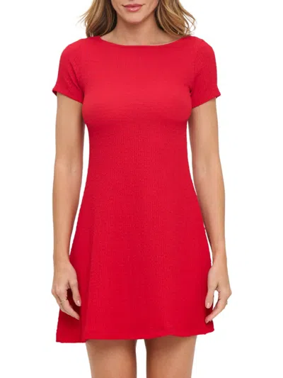 Renee C Women's A-line Minidress In Red