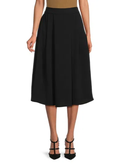 Renee C Women's A Line Skirt In Black