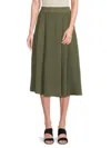 Shop Renee C Women's A Line Skirt In Olive