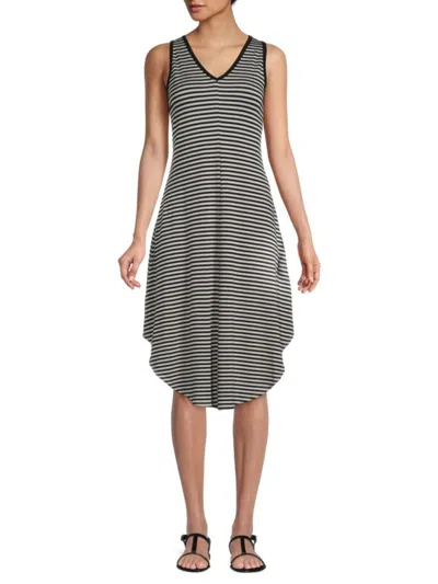 Renee C Women's Asymmetric Midi Tank Dress In Grey