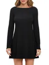 Renee C Women's Boatneck Swing Minidress In Black