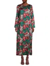 RENEE C WOMEN'S BUTTERFLY SHIFT MAXI DRESS