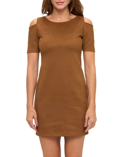 Renee C Women's Cold-shoulder Sheath Minidress In Blue