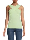 Renee C Women's Criss Cross Top In Pista