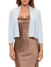 Renee C Women's Cropped Bolero Cardigan In Blue