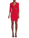 Renee C Women's Cutout Knit Sheath Dress In Red