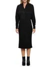 Renee C Women's Dolman Sleeve Midi Dress In Black