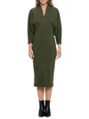 Renee C Women's Dolman Sleeve Midi Dress In Olive