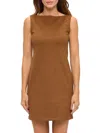 Renee C Women's Faux Suede Sleeveless Minidress In Brown