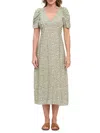 Renee C Women's Floral Midi-dress In Green