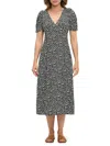 Renee C Women's Floral Midi-dress In Black