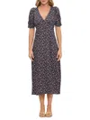 Renee C Women's Floral Midi-dress In Black Multi