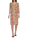 Renee C Women's Floral Wrap Sheath Dress In Sage