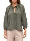 Renee C Women's Front Bow Detail Top In Gray