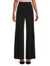 Renee C Jersey Wide Leg Pants In Black