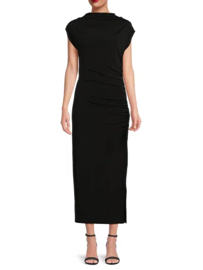 Renee C Women's Jersey Maxi Bodycon Dress In Black