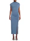 Renee C Women's Jersey Maxi Bodycon Dress In Blue