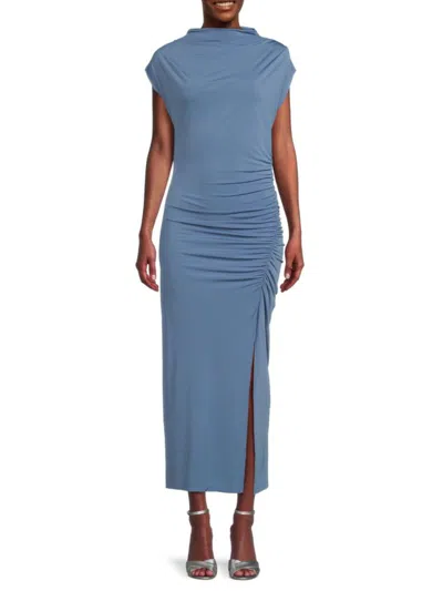 Renee C Women's Jersey Maxi Bodycon Dress In Blue