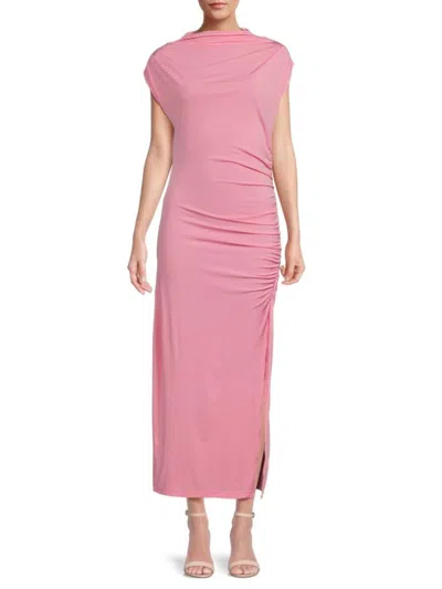 Renee C Women's Jersey Maxi Bodycon Dress In New Pink