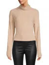 Renee C Women's Knit Cowlneck Top In Brown