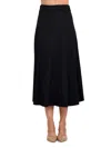 Renee C Women's Knit Midi Skirt In Black