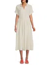 Renee C Women's Linen Blend Shirt Dress
