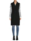 RENEE C WOMEN'S LONGLINE WOOL BLEND DOUBLE BREASTED VEST