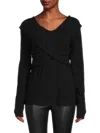 Renee C Women's Off The Shoulder Top In Black