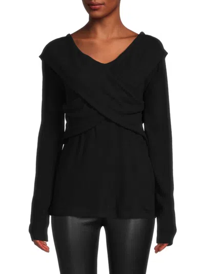 Renee C Women's Off The Shoulder Top In Black