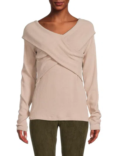 Renee C Women's Off The Shoulder Top In Taupe