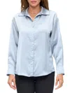 Renee C Women's Satin Button-down Shirt