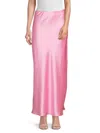 RENEE C WOMEN'S SATIN MAXI SKIRT