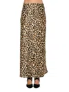 Renee C Women's Satin Maxi Skirt In Chocolate