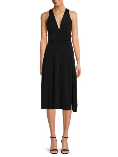 Renee C Women's Side Slit Dress In Black