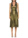 Renee C Women's Side Slit Dress In Black Gold