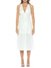 Renee C Women's Side Slit Dress In Ivory
